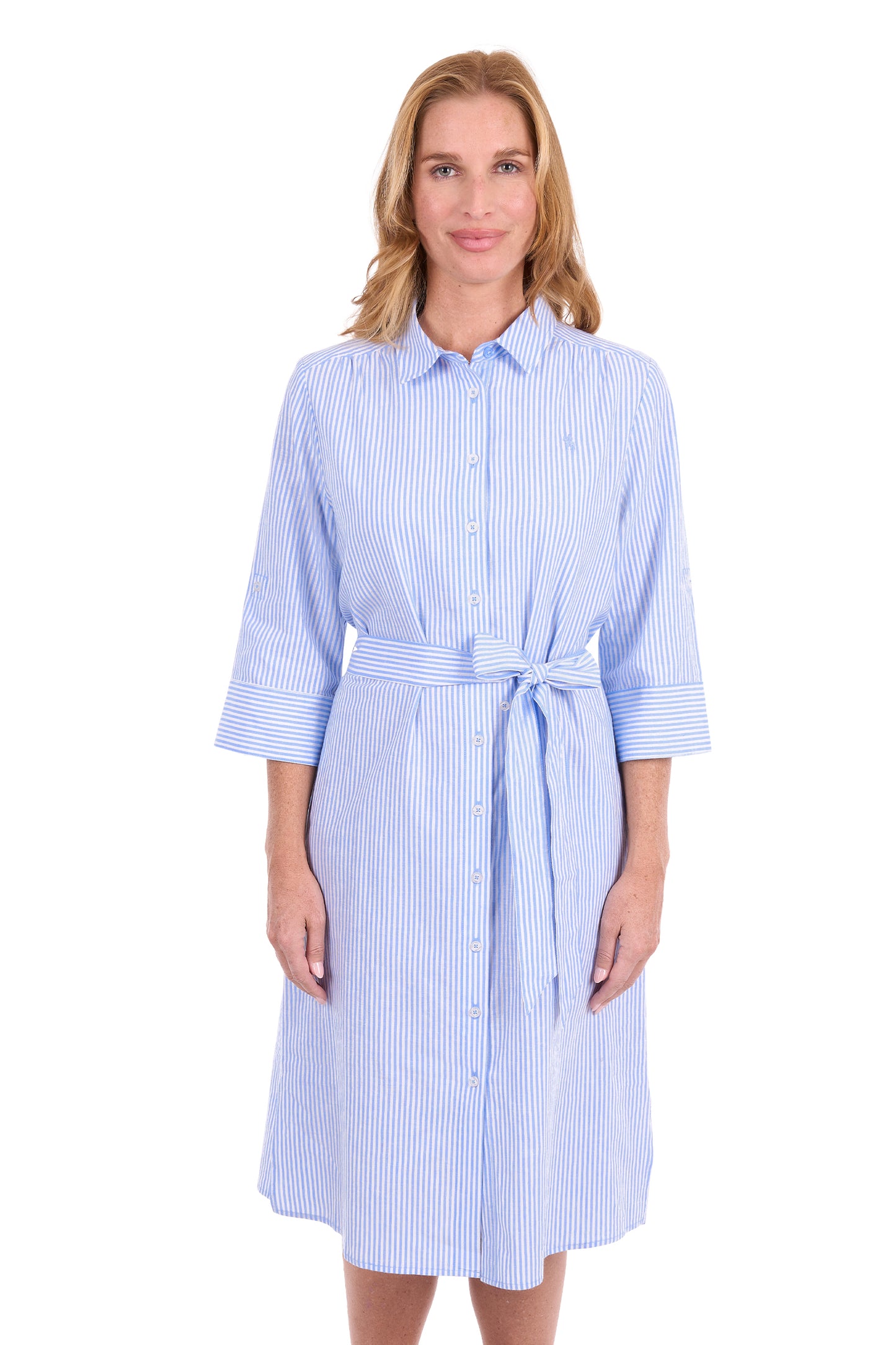 Thomas Cook Women's Bea Shirt Dress - Blue/White