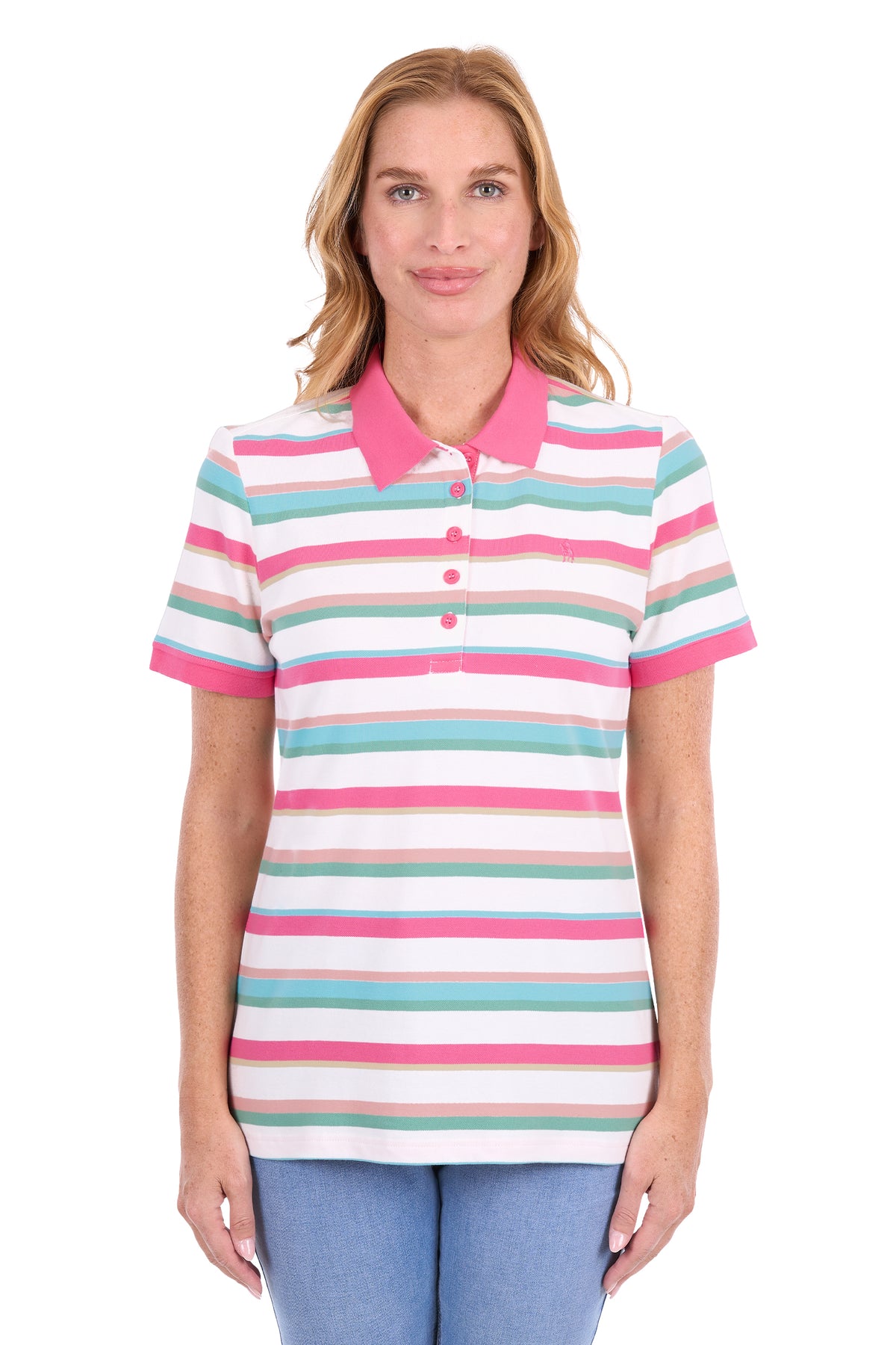 Thomas Cook Women’s Chiara Short Sleeve Polo Shirt – Multi