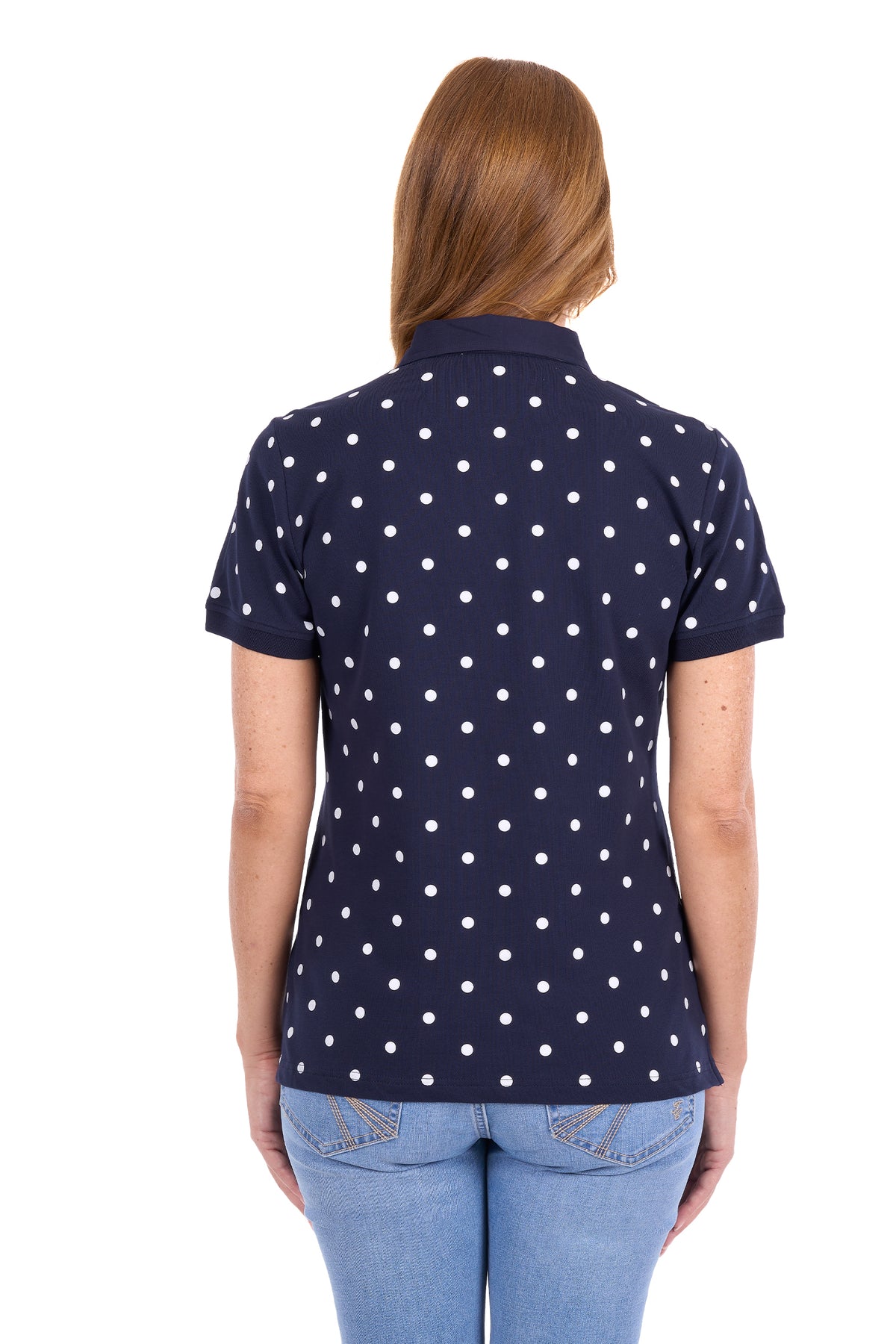 Thomas Cook Women’s Tammy Short Sleeve Polo Shirt – Navy/White