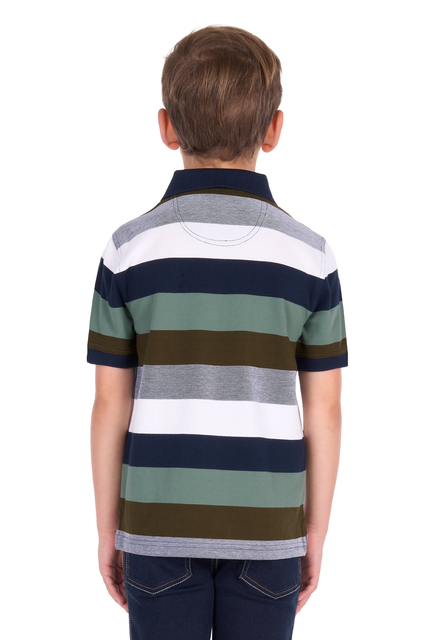Thomas Cook Boys Wayne Short Sleeve Polo - Tan/Sage