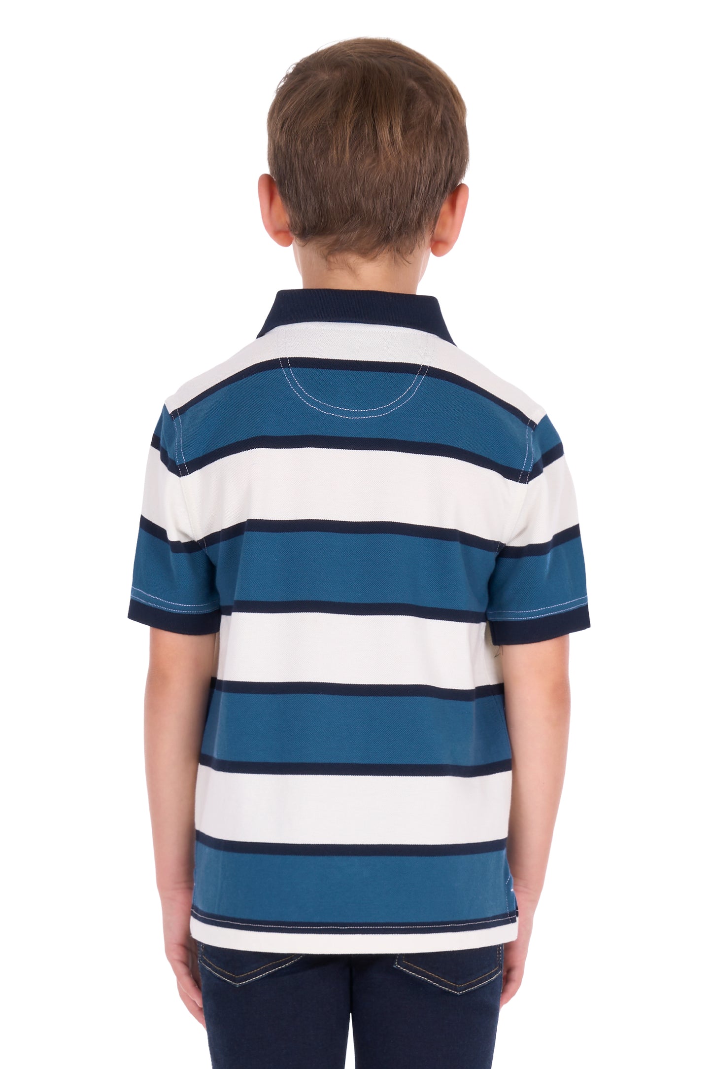 Thomas Cook Boys Martin Short Sleeve Polo – Off White/Washed