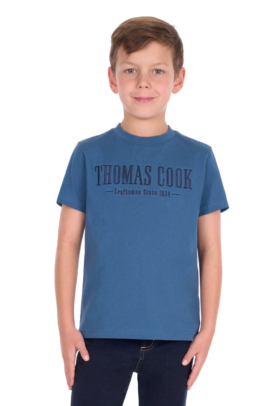 Thomas Cook Boys Nathan Short Sleeve Tee - Washed Blue