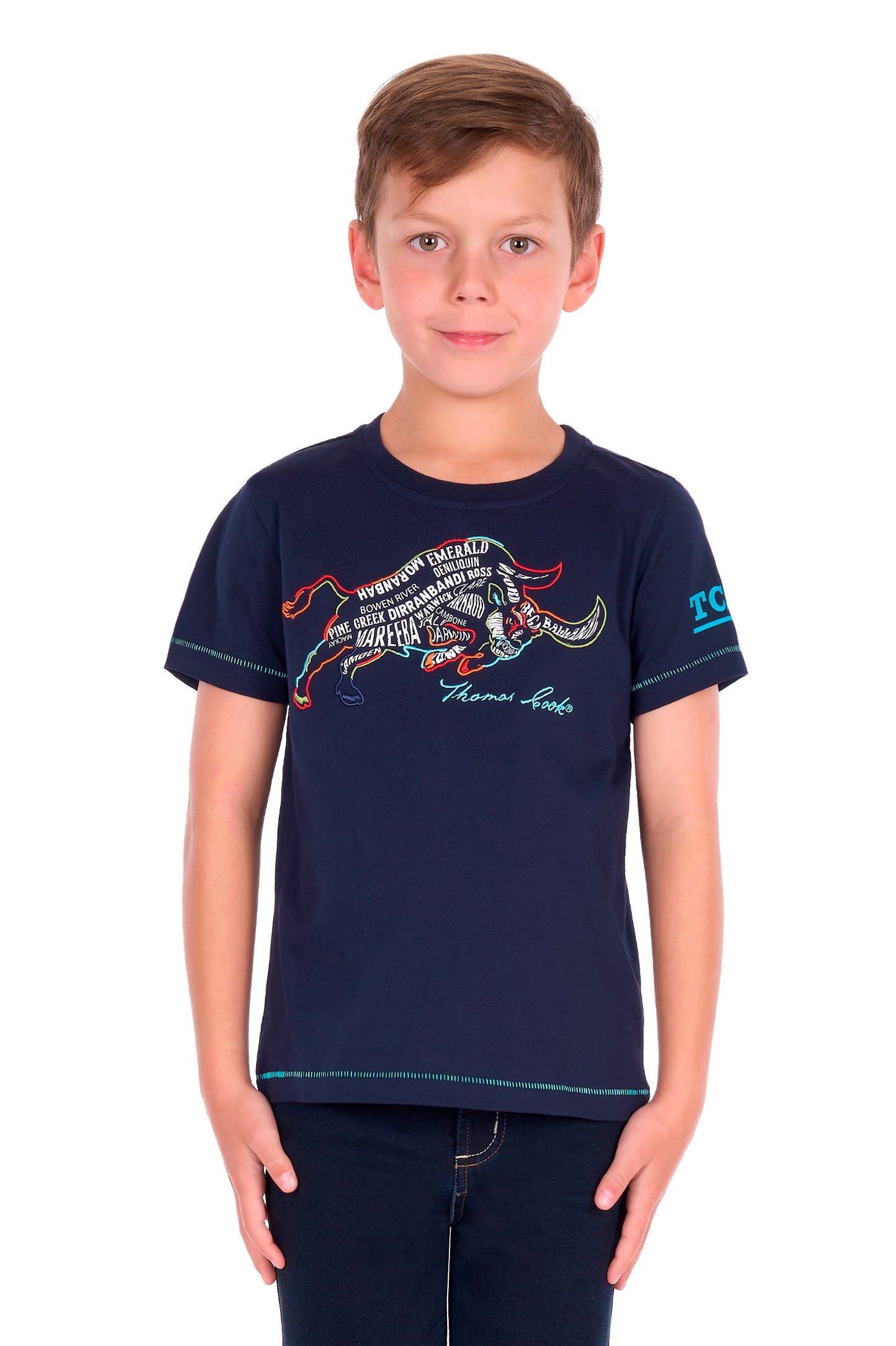 Thomas Cook Boys Terry Short Sleeve Tee - Navy