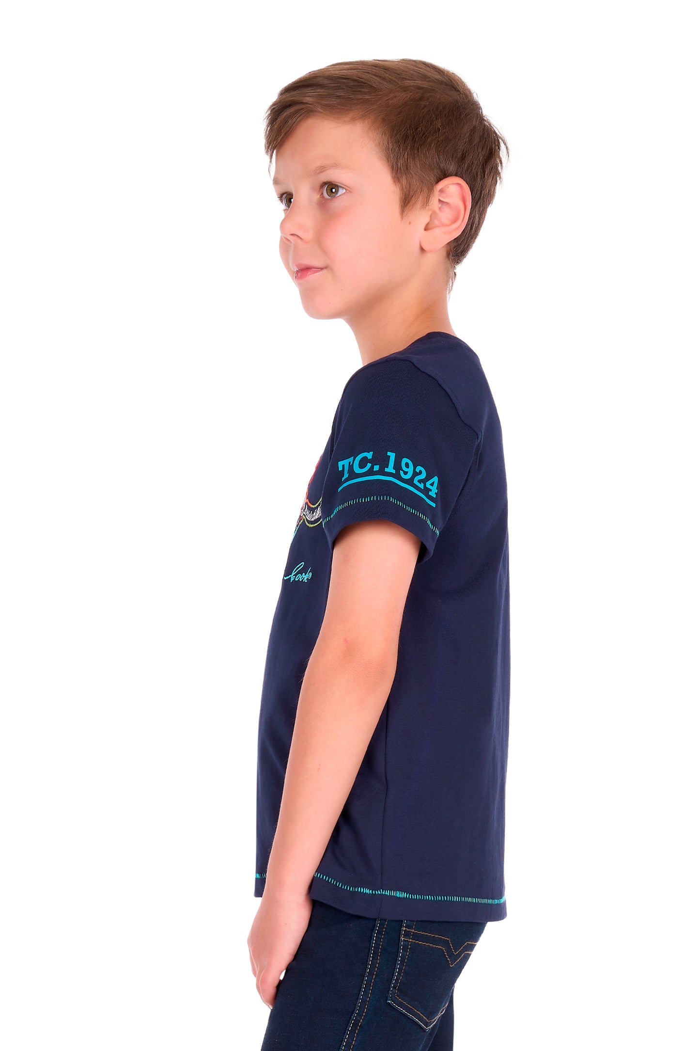 Thomas Cook Boys Terry Short Sleeve Tee - Navy