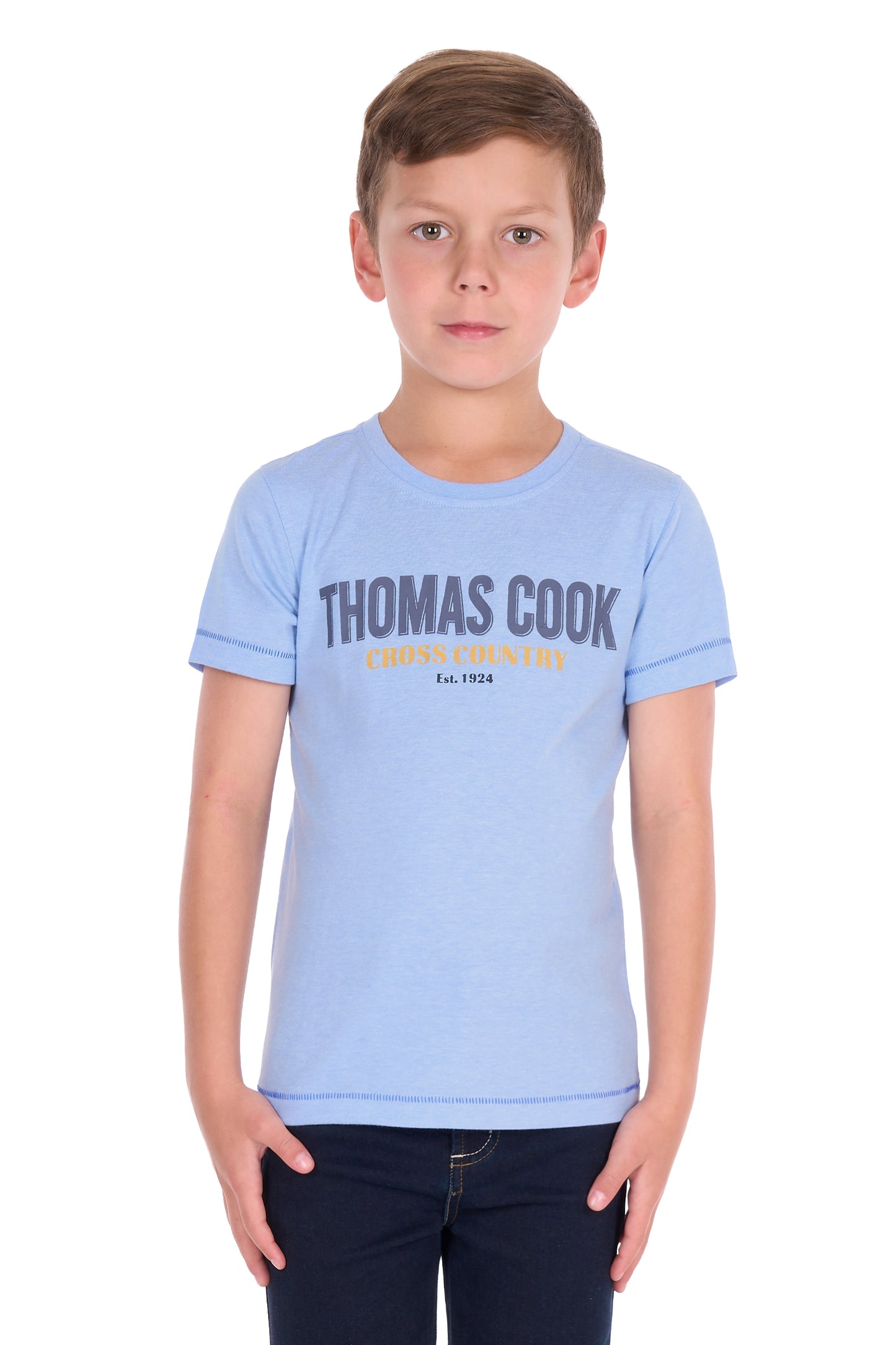 Thomas Cook Boys Orion Short Sleeve Tee - Light Blue