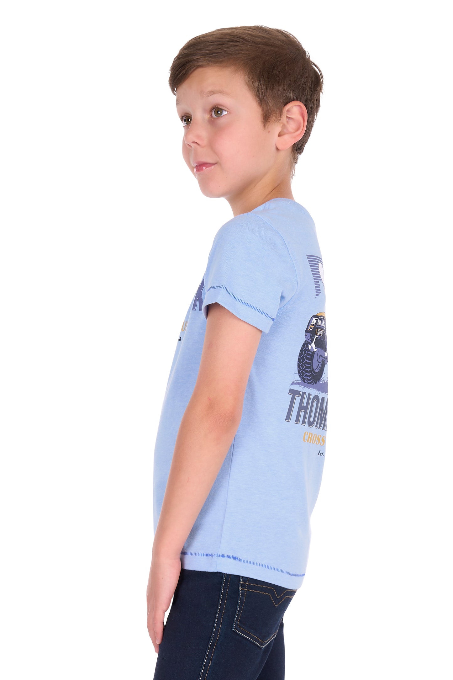 Thomas Cook Boys Orion Short Sleeve Tee - Light Blue