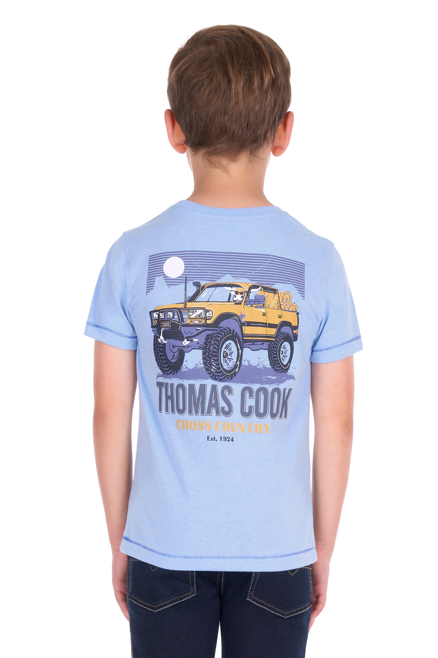 Thomas Cook Boys Orion Short Sleeve Tee - Light Blue