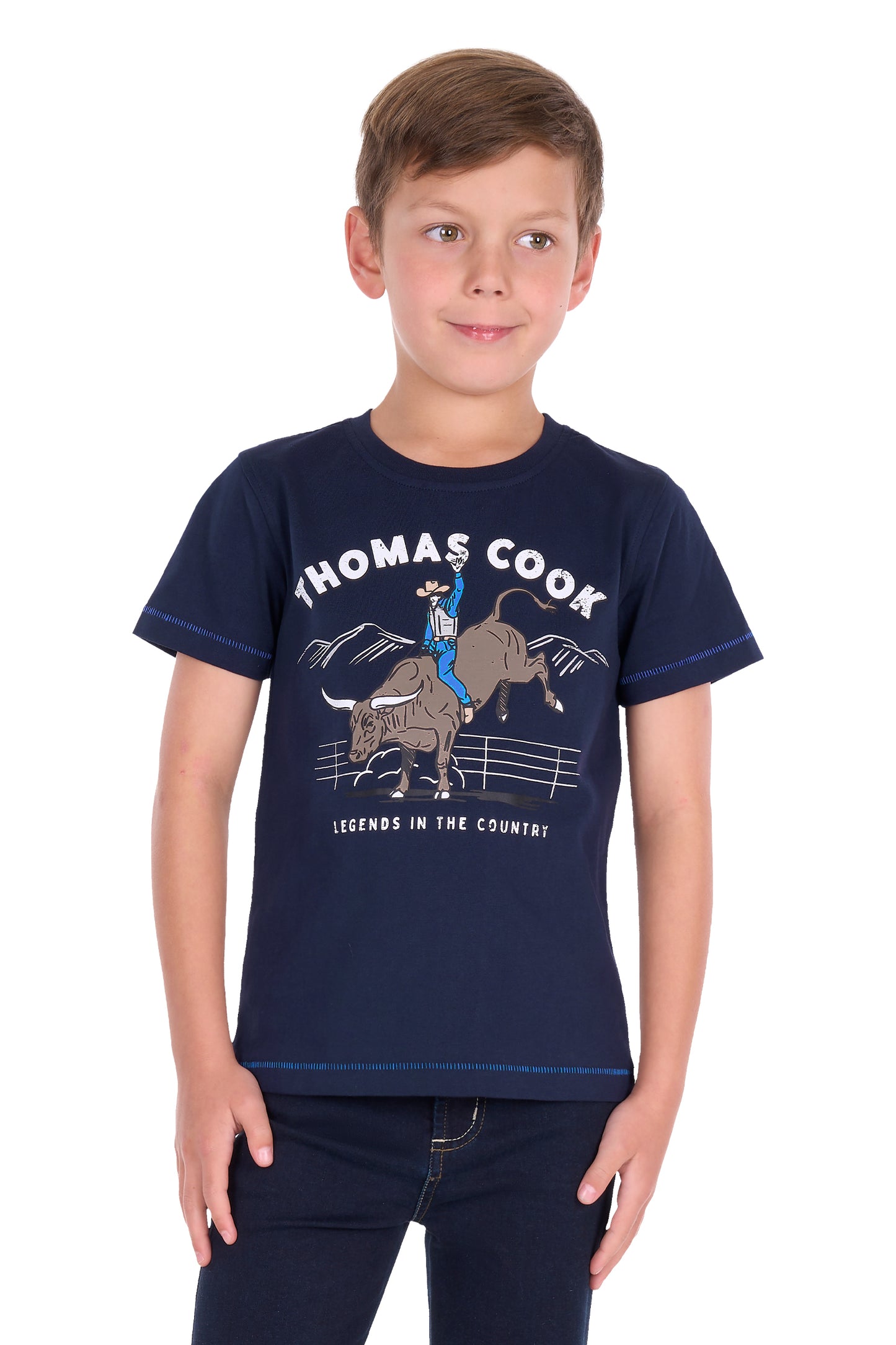 Thomas Cook Boys Dean Short Sleeve Tee - Navy