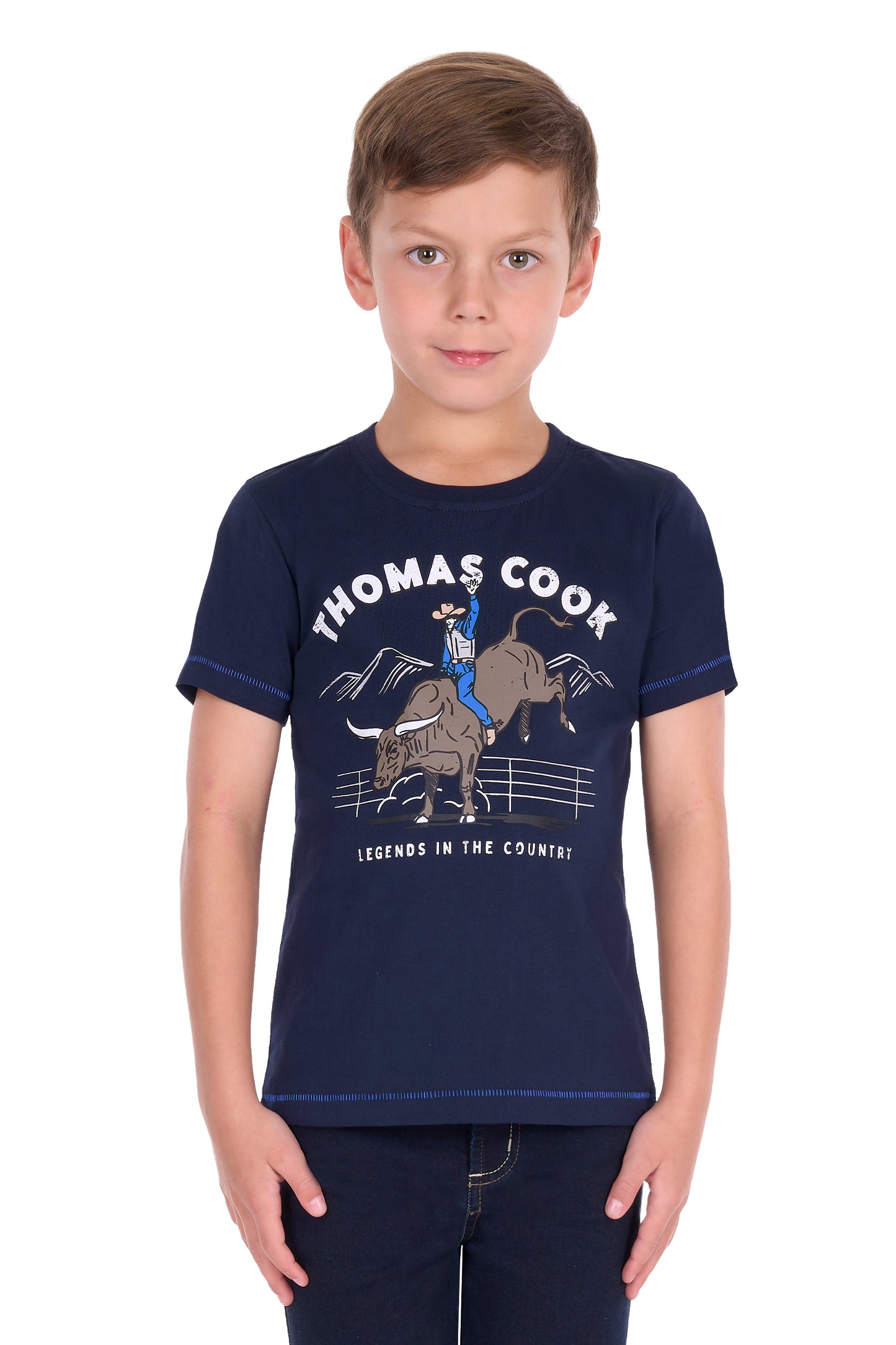 Thomas Cook Boys Dean Short Sleeve Tee - Navy
