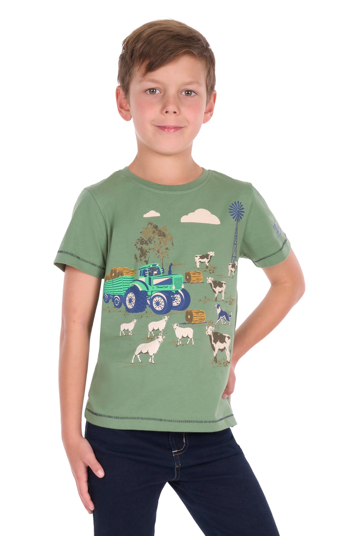 Thomas Cook Boys Joey Short Sleeve Tee - Light Green
