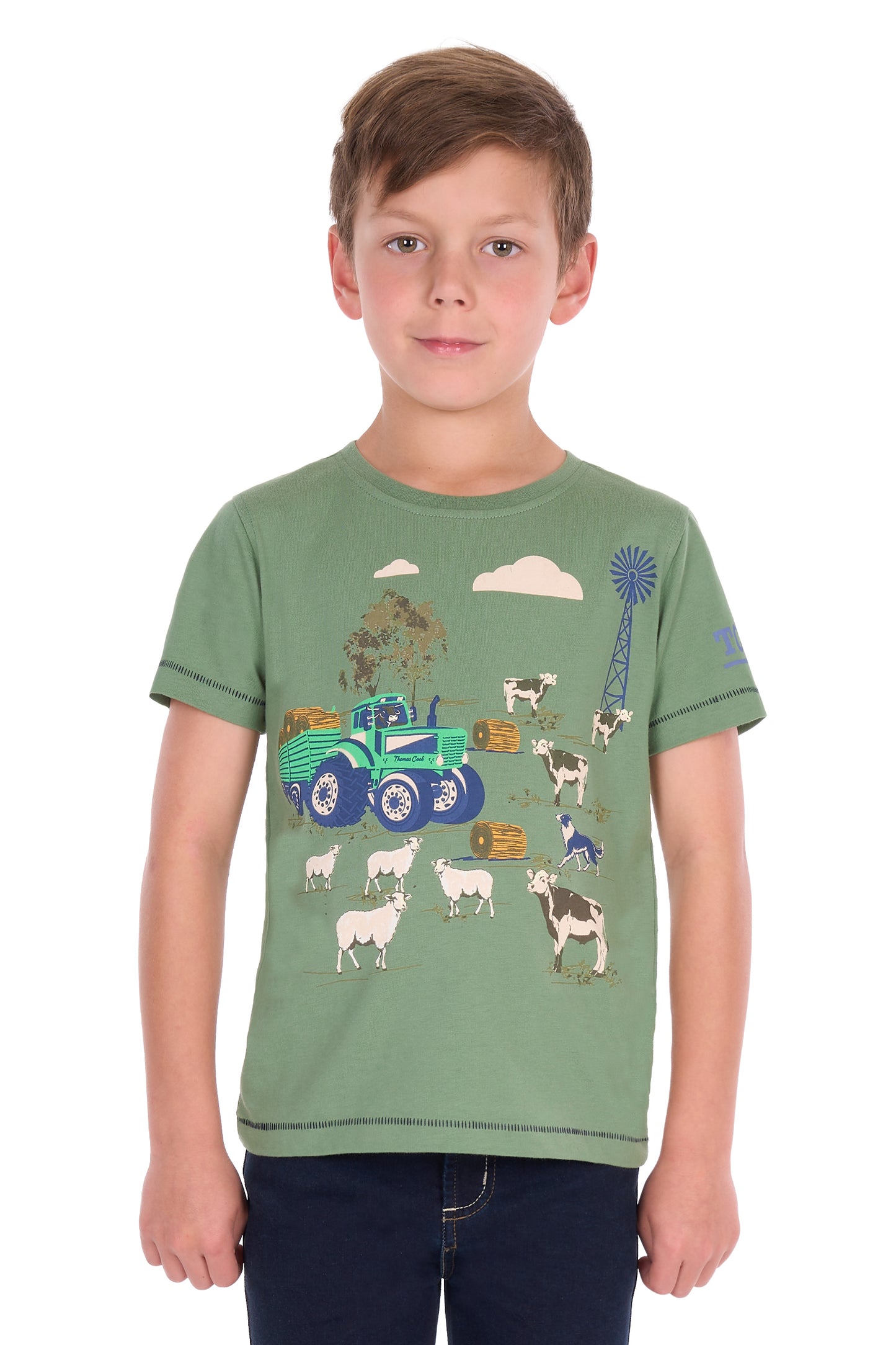 Thomas Cook Boys Joey Short Sleeve Tee - Light Green