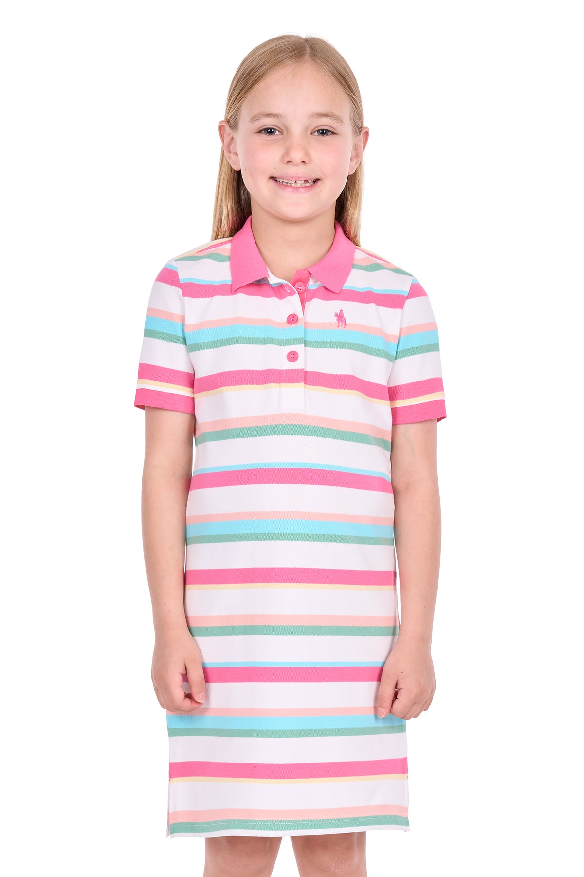 Thomas Cook Girls’ Chiara Short Sleeve Polo Dress – Multi