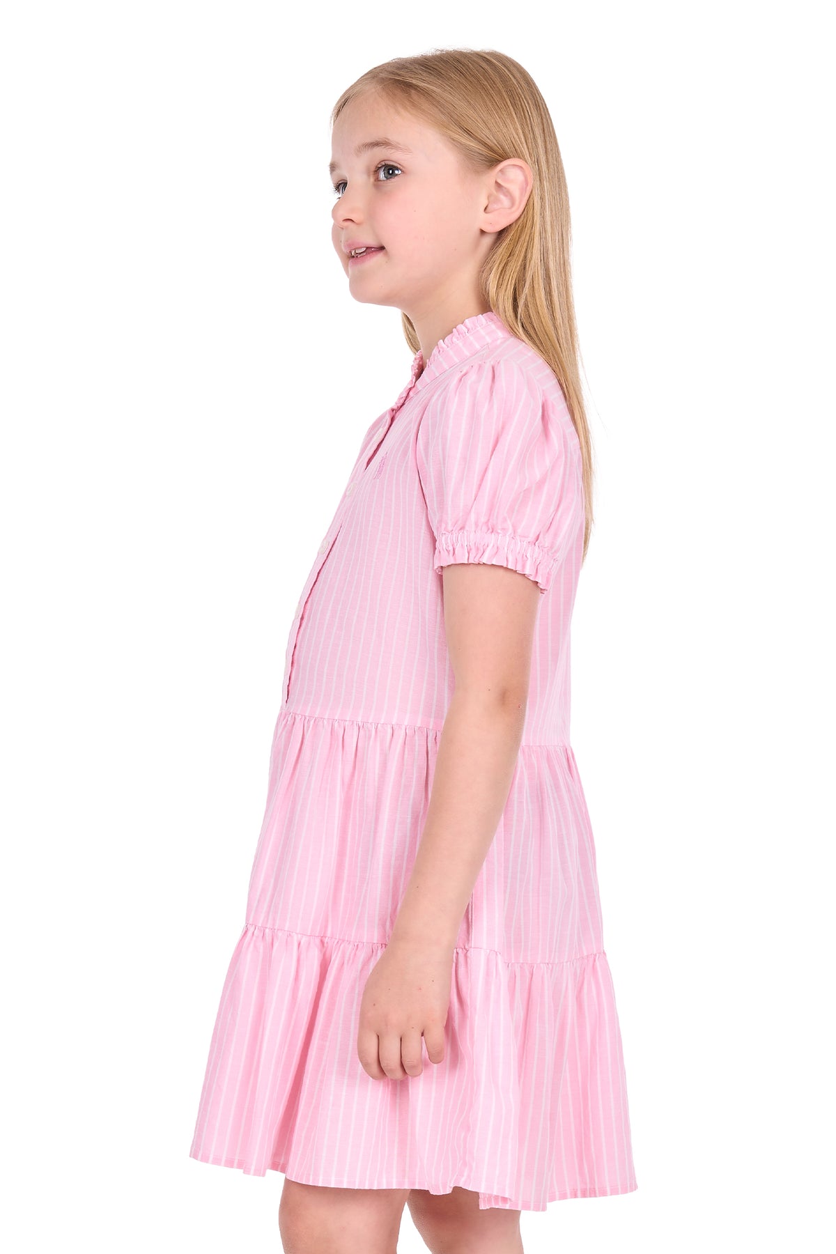 Thomas Cook Girls’ Myolie Dress – Rose Pink/White
