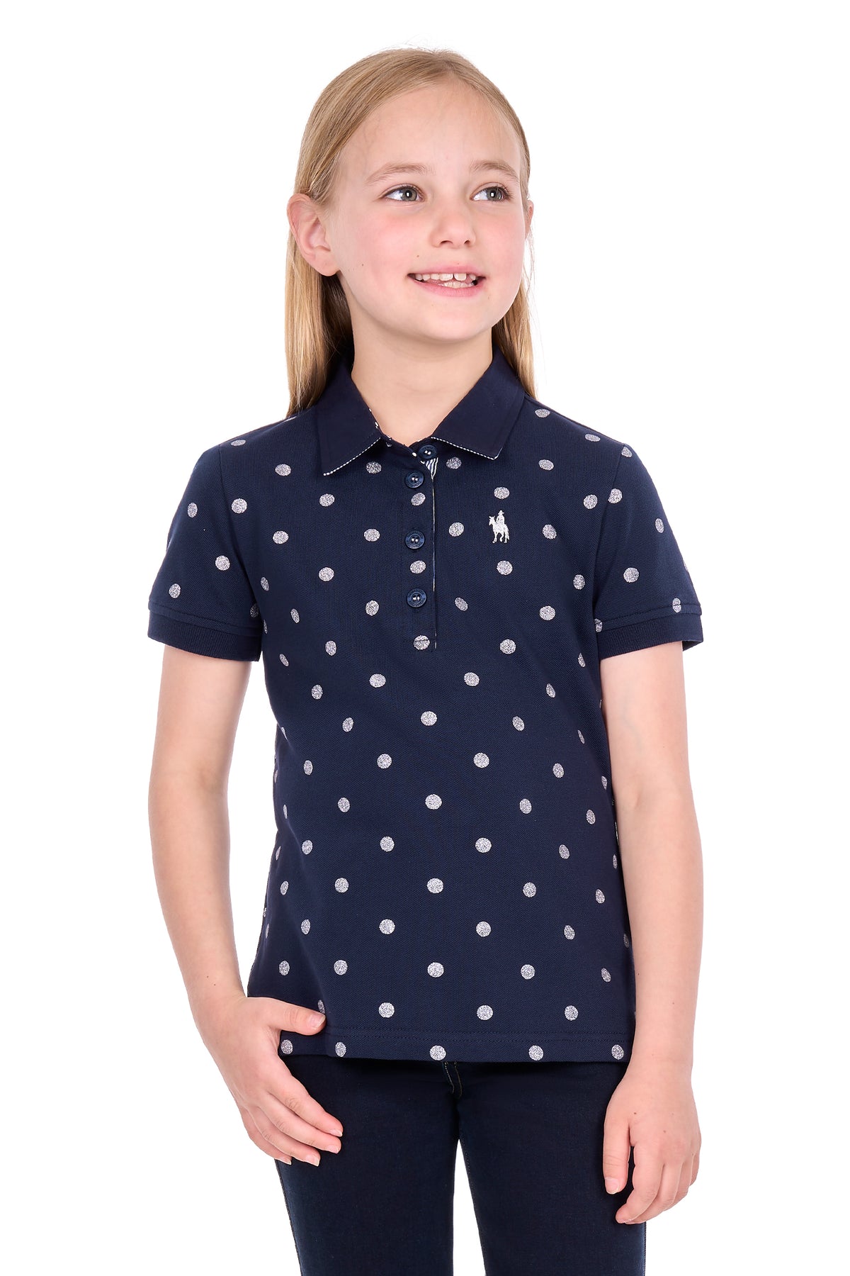 Thomas Cook Girls’ Tammy Short Sleeve Polo Shirt – Navy