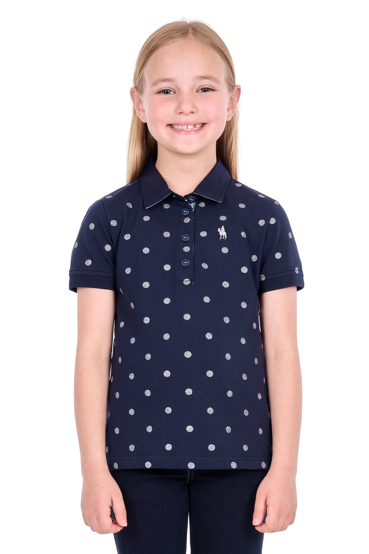 Thomas Cook Girls’ Tammy Short Sleeve Polo Shirt – Navy