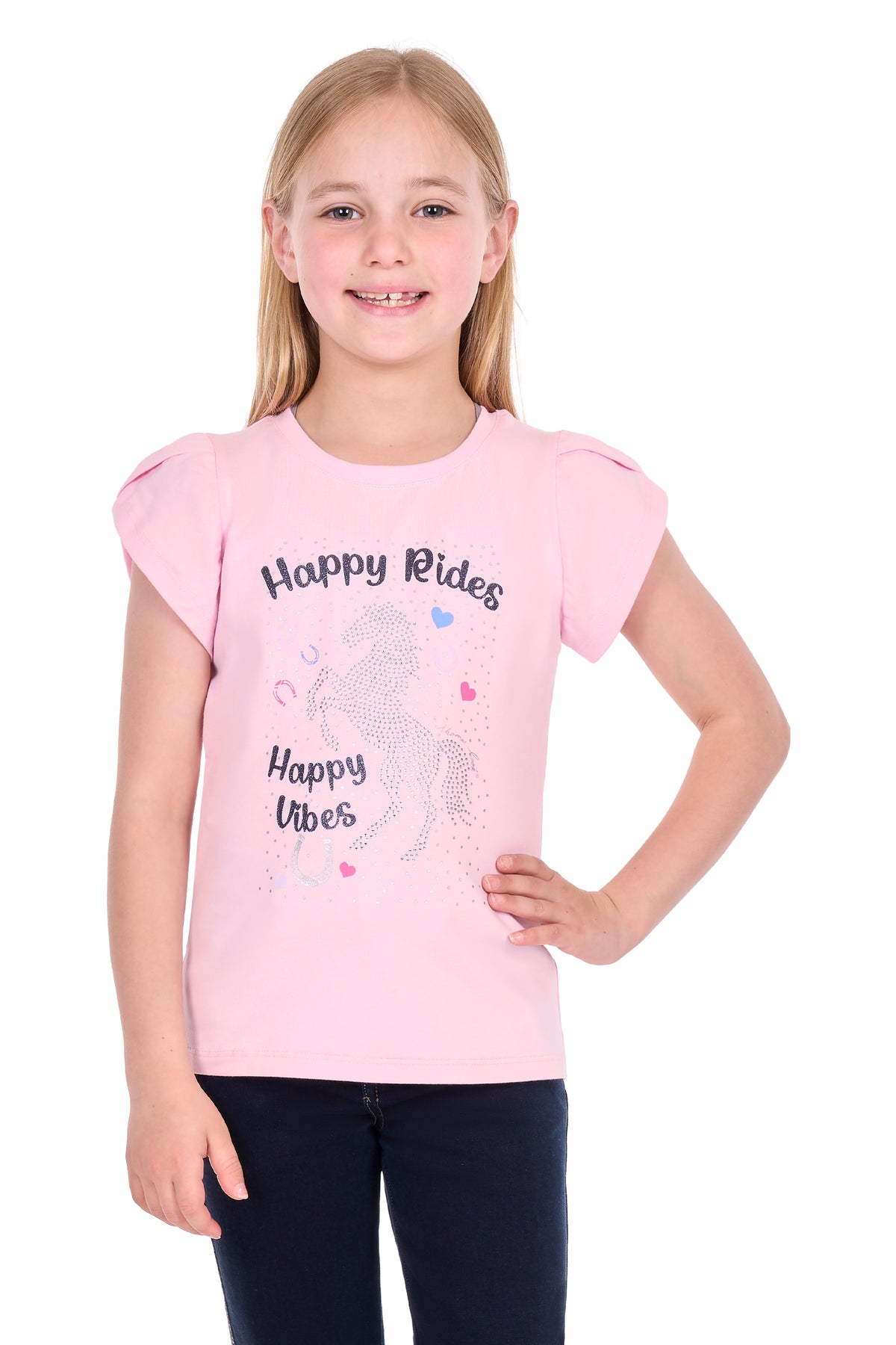 Thomas Cook Girls’ Coco Short Sleeve T-Shirt – Pale Pink