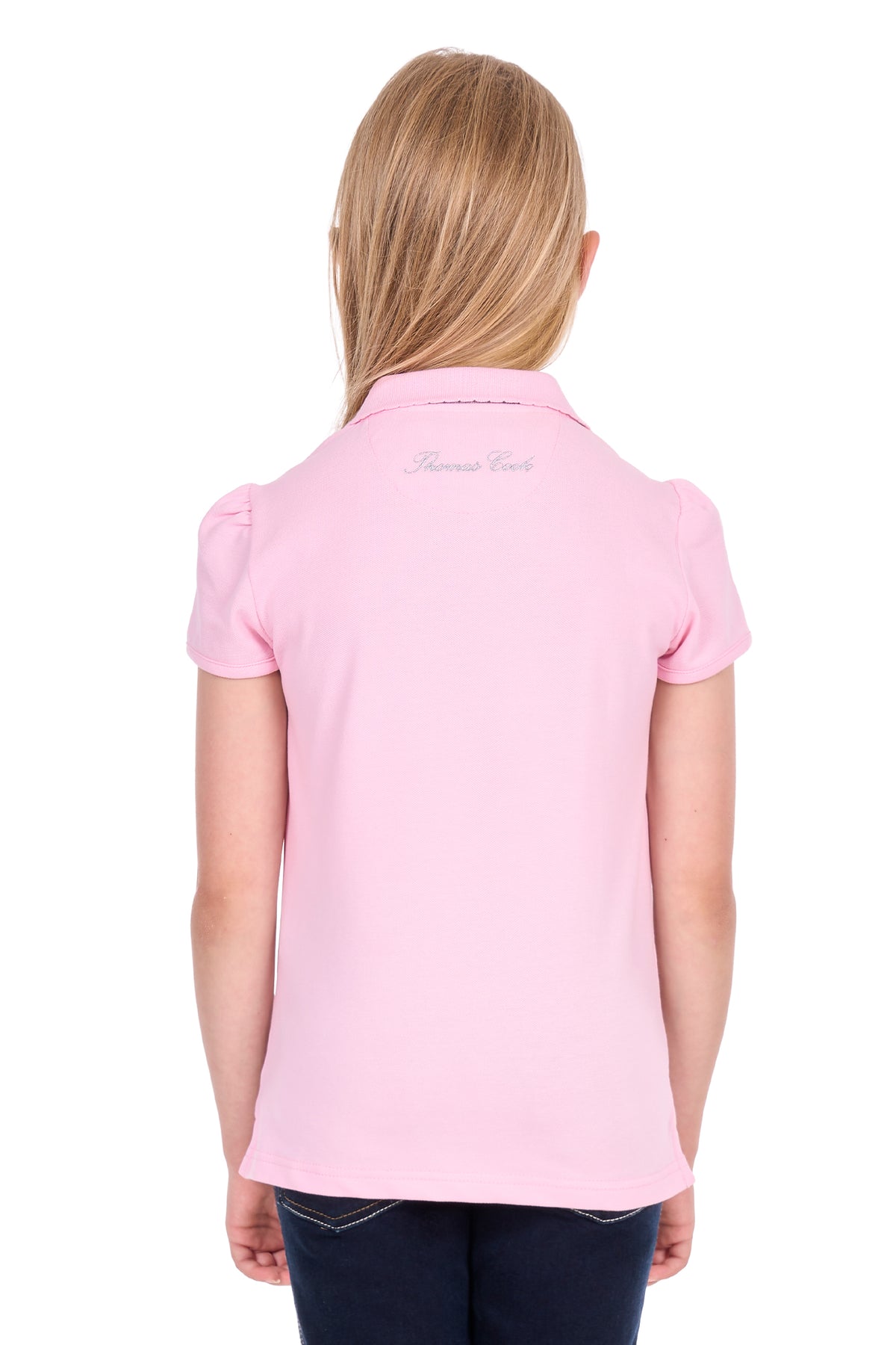 Thomas Cook Girls’ Daisy Short Sleeve Polo Shirt – Pale Pink