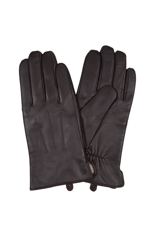 Thomas Cook Men's Leather Gloves - Chocolate