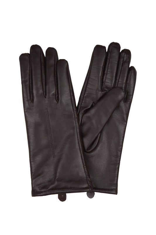 Thomas Cook Women's Leather Gloves - Chocolate