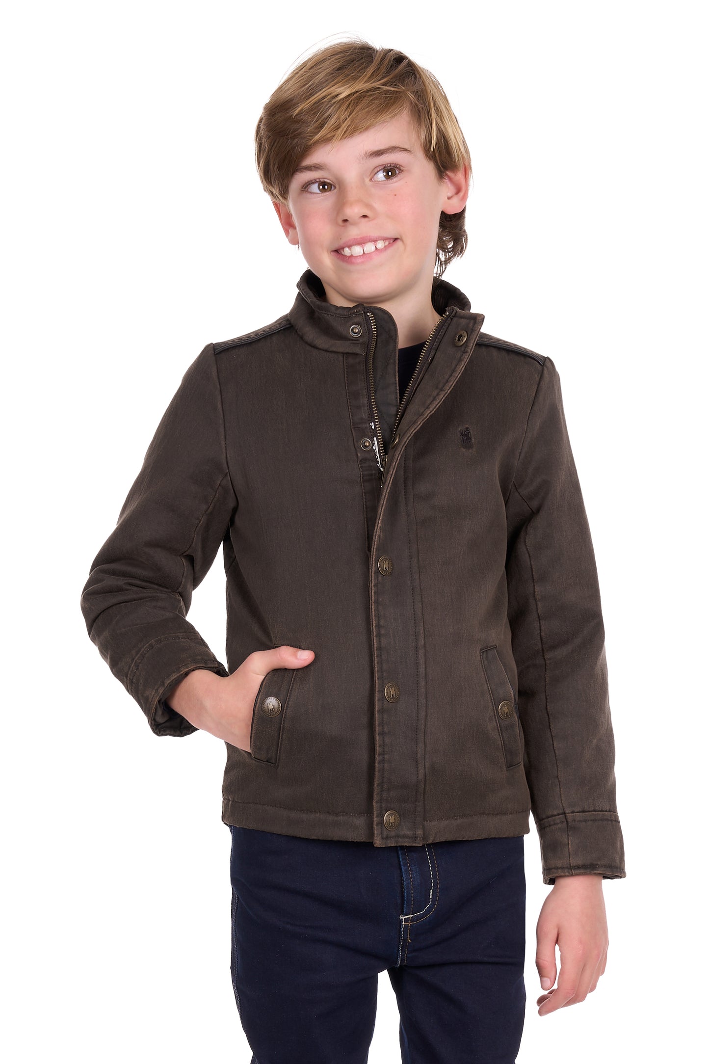 Thomas Cook Boy's Marcus Jacket - Rustic Mulch