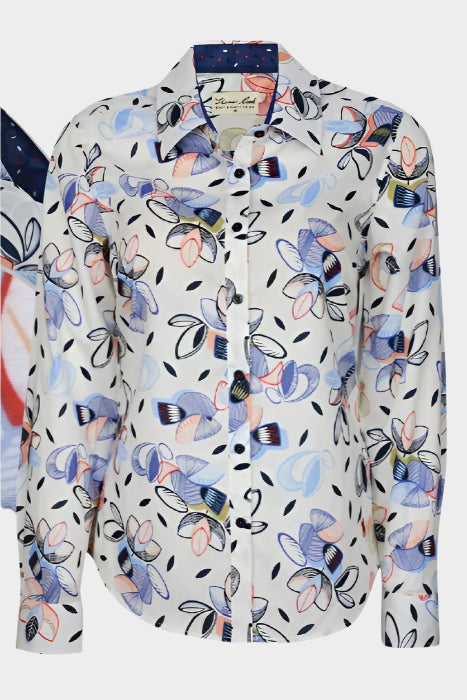 Thomas Cook Women's Sasha Print L/S Shirt (White/Red/Navy)