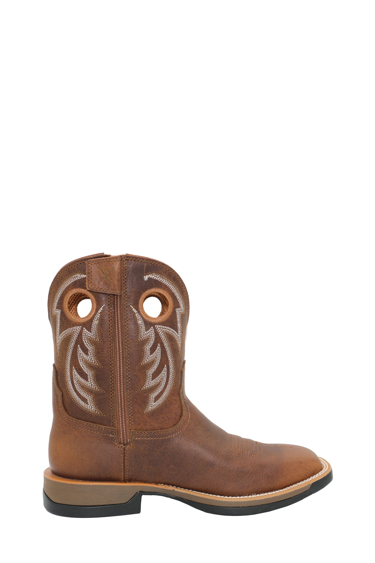 Twisted X Mens 9 Tech X1 Zip Boot - Antique Brown