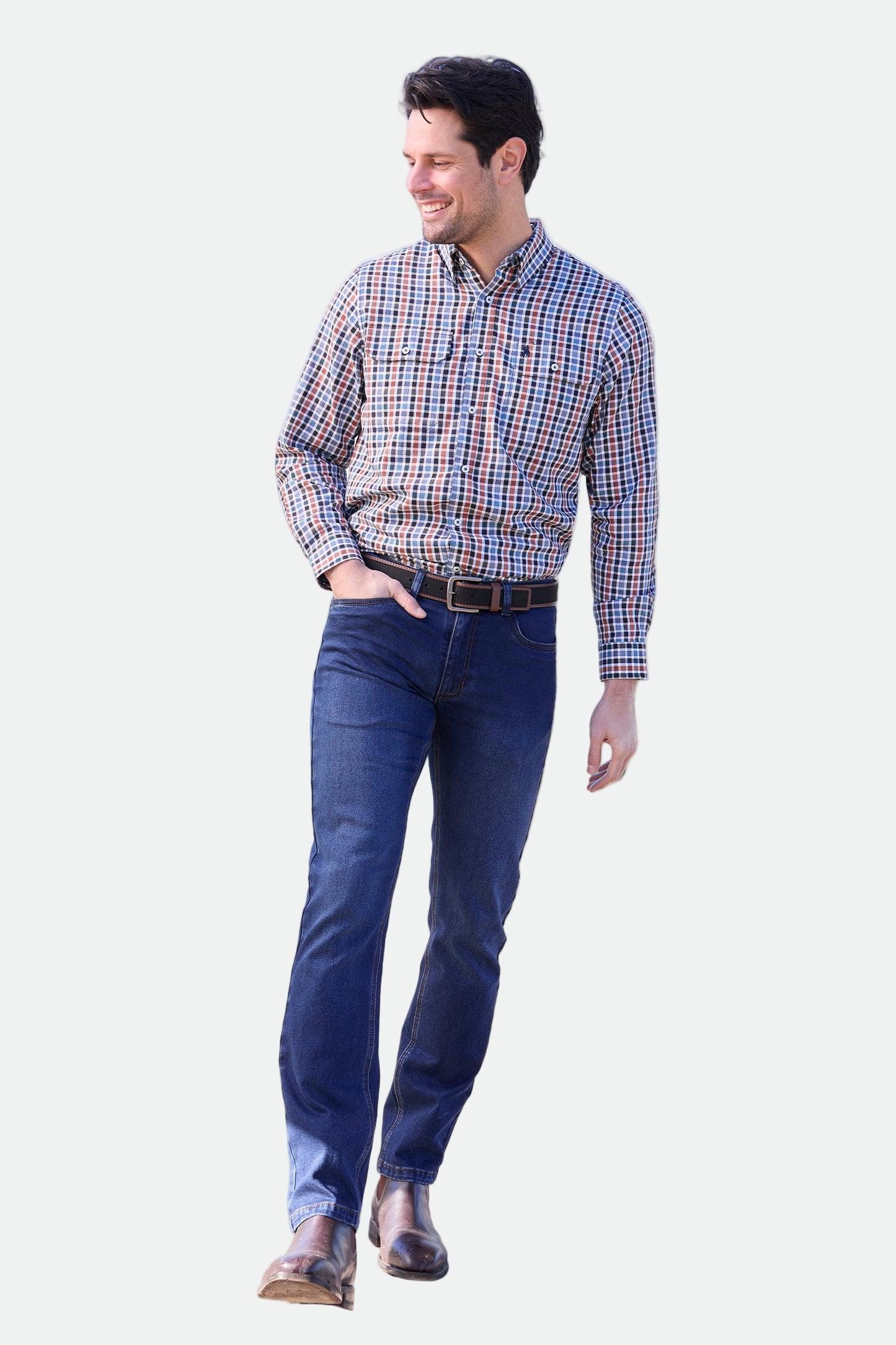 Thomas Cook Men's BRAD THRML JEAN 32L - Mid Wash