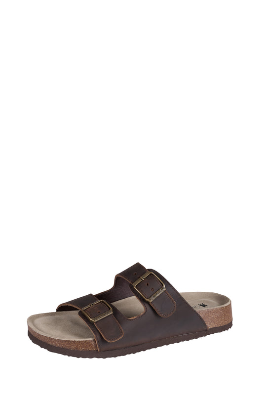 Thomas Cook Men's Ellis Buckle Sandal – Oiled Crazy Horse | Leather Sandal