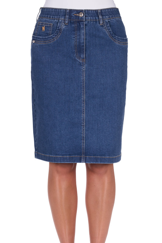 Thomas Cook Women's Lucy Denim Skirt - Mid Wash
