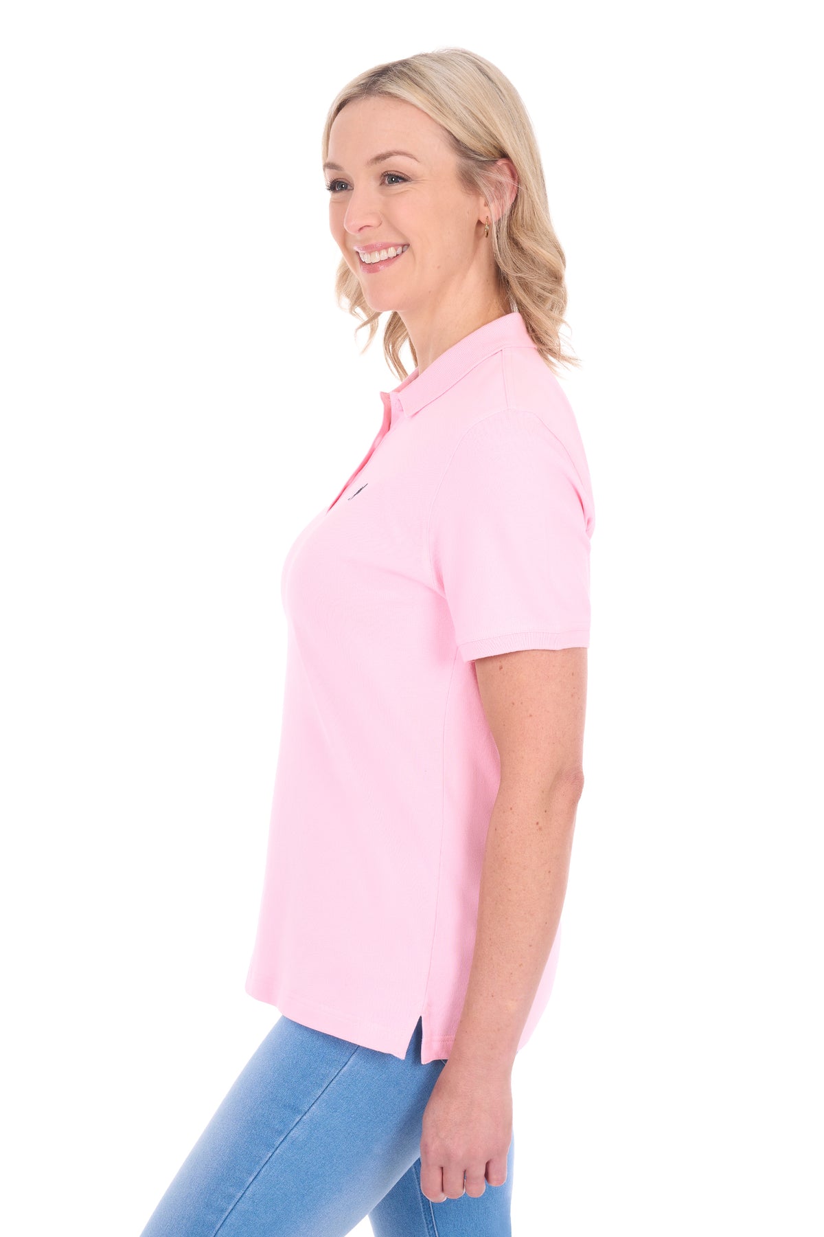 Thomas Cook Womens Classic Stretch Short Sleeve Polo - Pale Pink