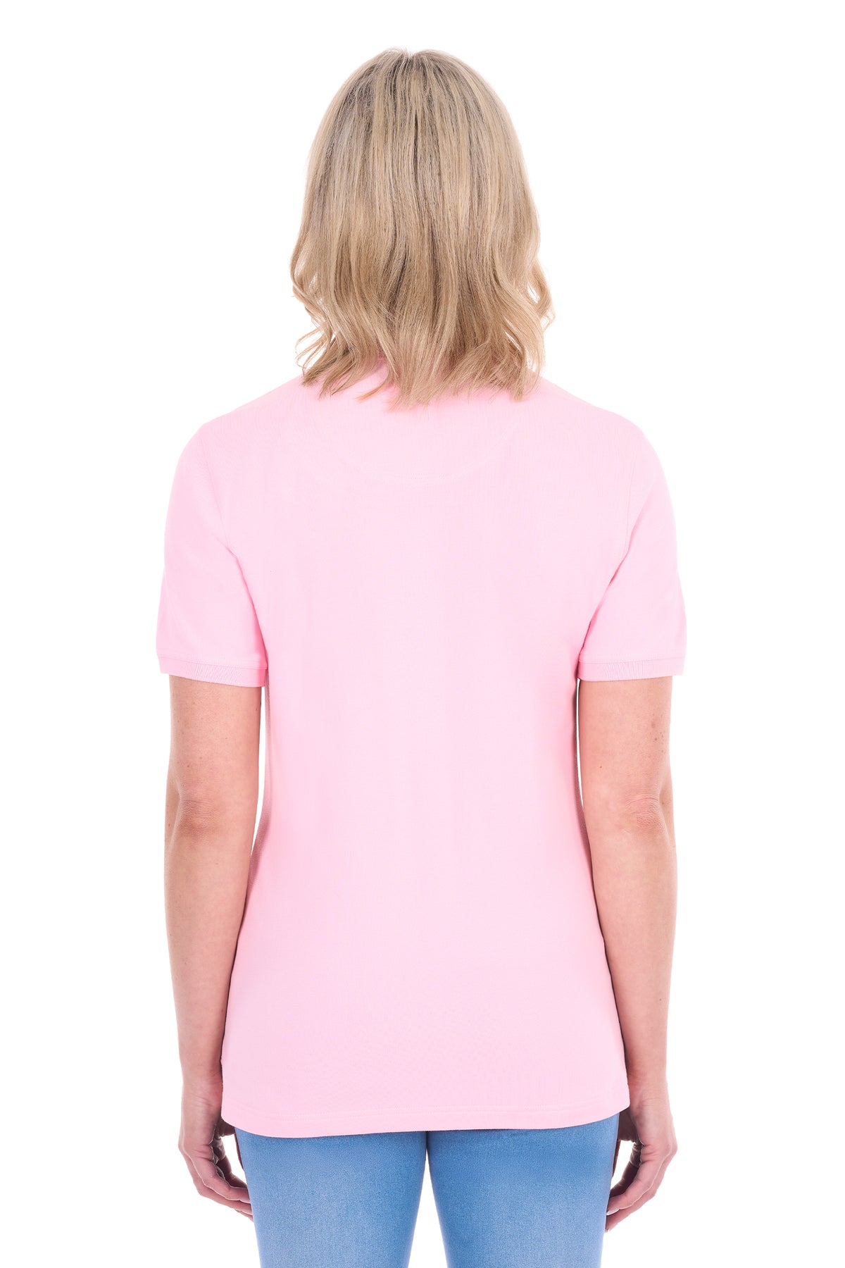 Thomas Cook Womens Classic Stretch Short Sleeve Polo - Pale Pink