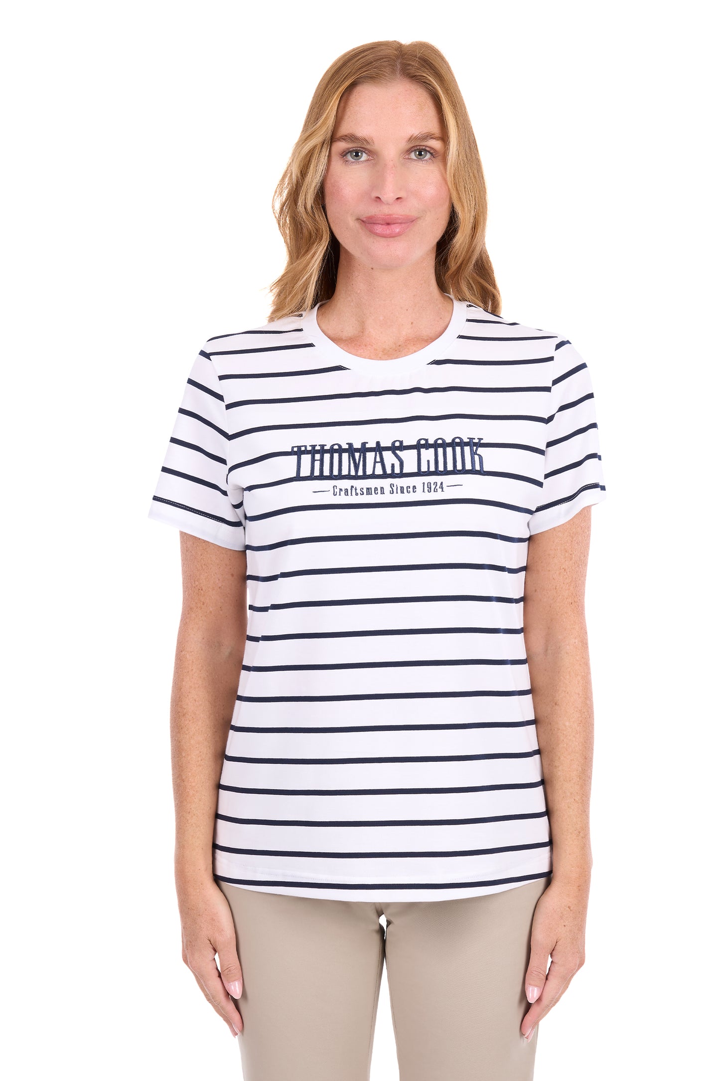 Thomas Cook Wilma Women's Short Sleeve T-Shirt – Navy/White