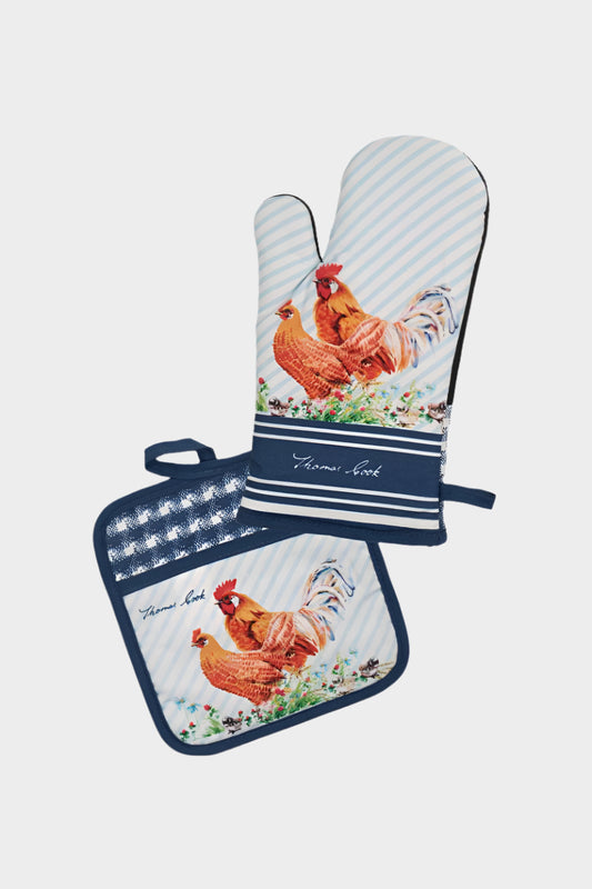 THOMAS COOK OVEN MITT & POT HOLDER SET