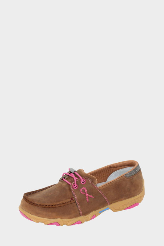 Twisted X Women's Cell Stretch Elastic Tie - Pecan/Coduct/Pink