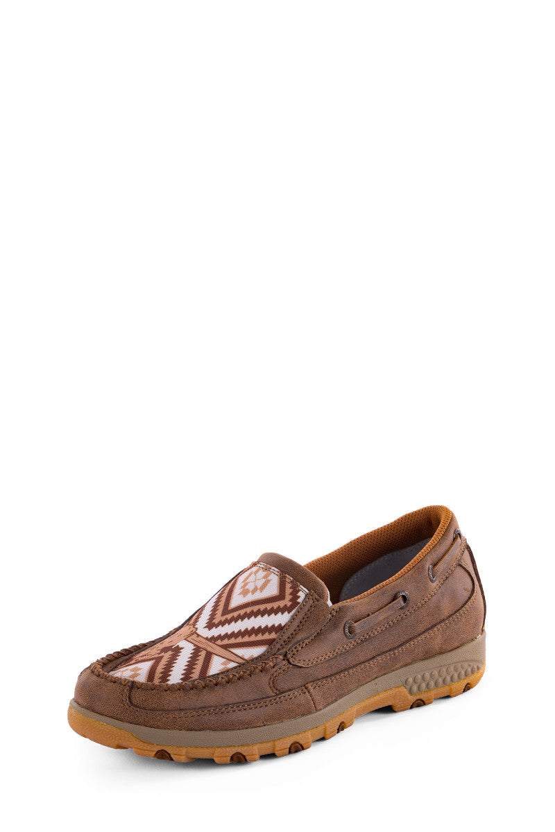 TWISTED X - WOMENS DIAMOND SKULL CELL STRETCH MOCS