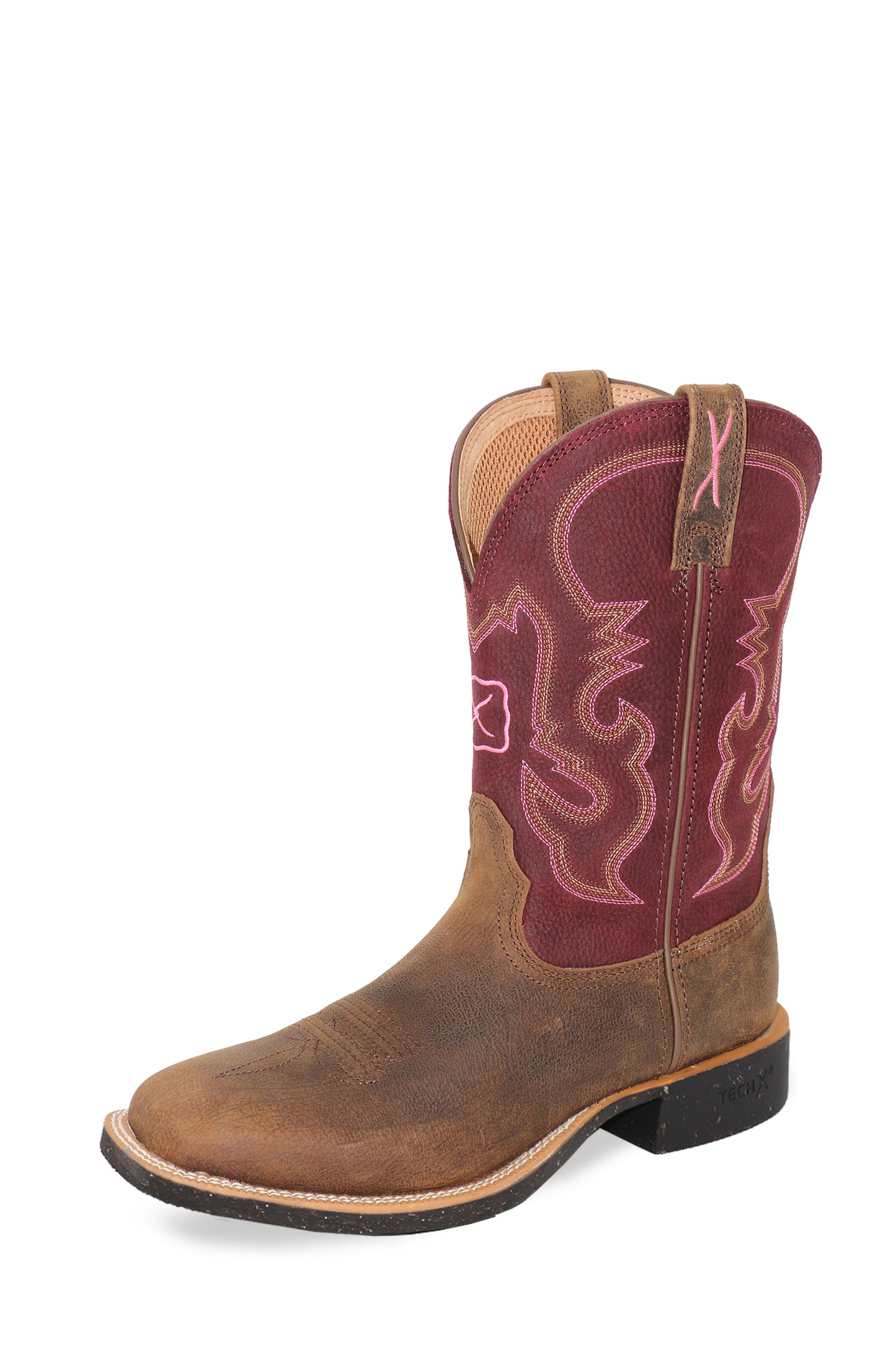 Twisted X Women's 11" Tech X2 Boot - Brunette/Oxblood