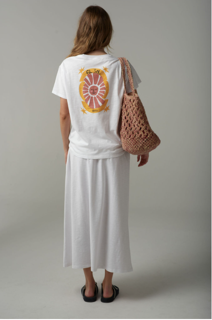 Goondiwindi Cotton EL SOL Printed Tee - TerracottaYellowPink