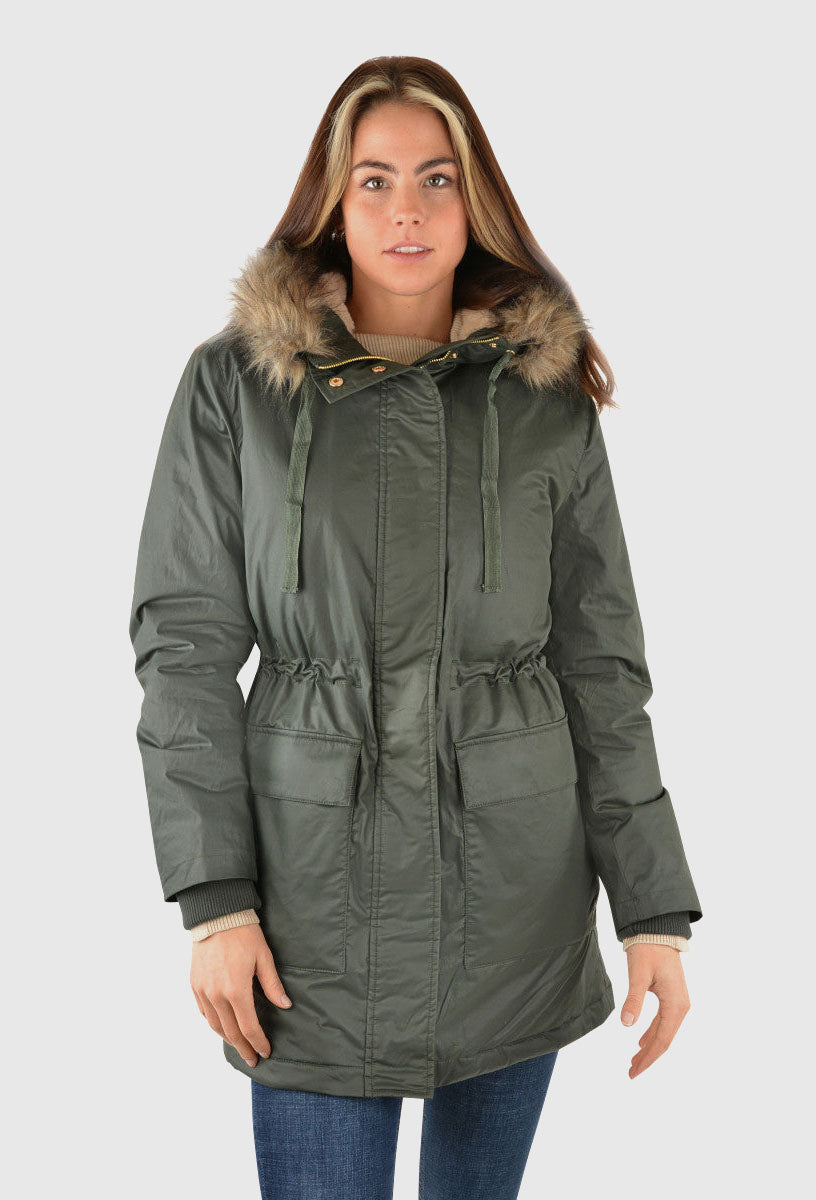 THOMAS COOK KATE WATER RESISTANT PARKA - KHAKI
