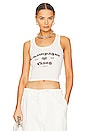 The Laundry Room  Champagne Gang Rib Tank 097-WHITE