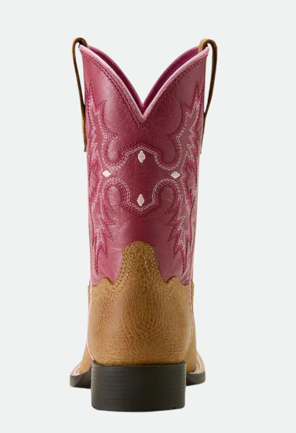 Ariat Youth Tombstone Wide Square Toe Western Boot - Cottage|Rosebud