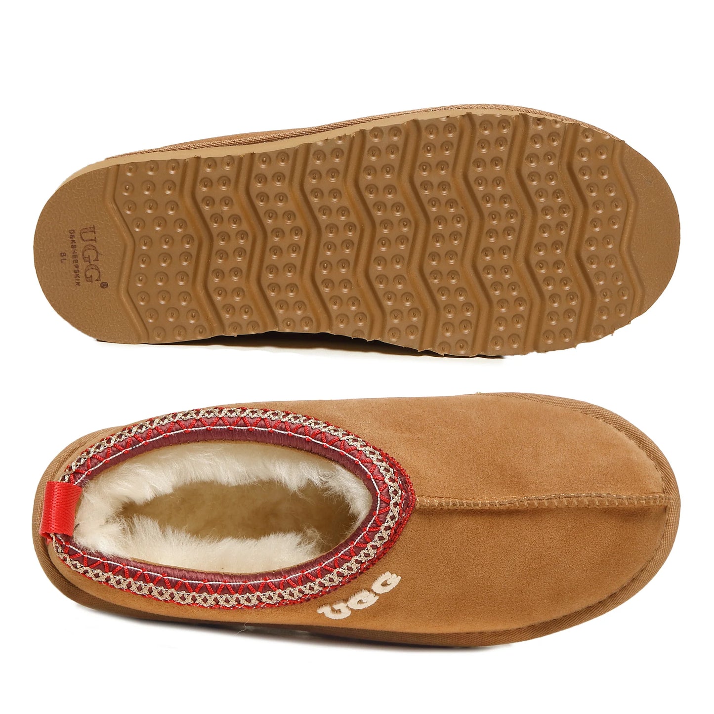 Ozwear Ugg Women's Tassie Platform Moccasin Slippers - Chestnut