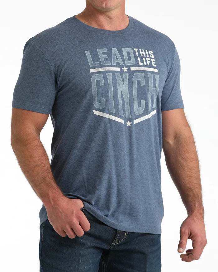 Cinch Men's Graphic Tee - Blue