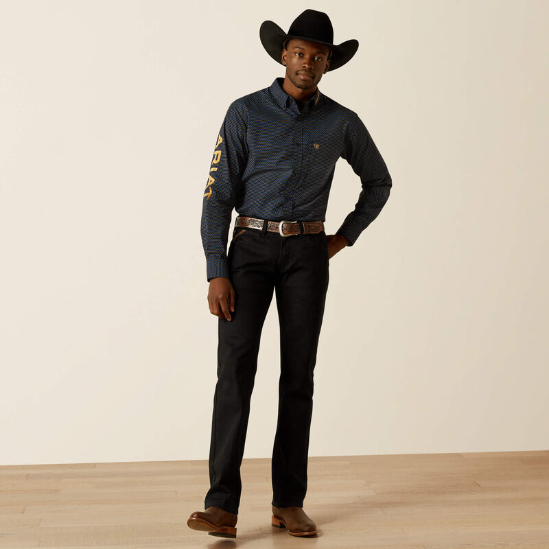 Ariat Men's Team Portland Fitted Shirt - Black