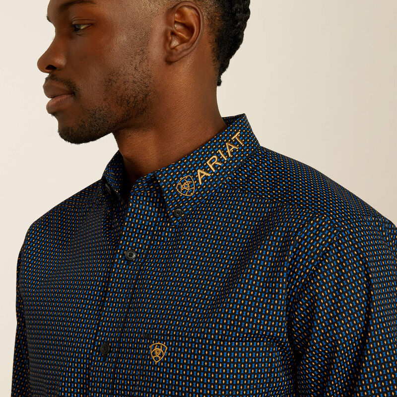 Ariat Men's Team Portland Fitted Shirt - Black