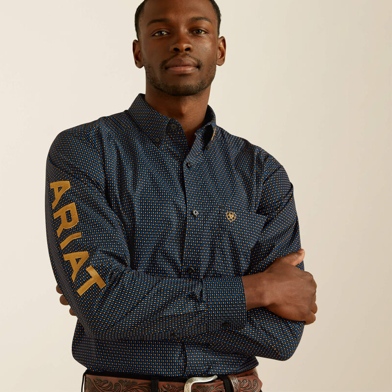 Ariat Men's Team Portland Fitted Shirt - Black