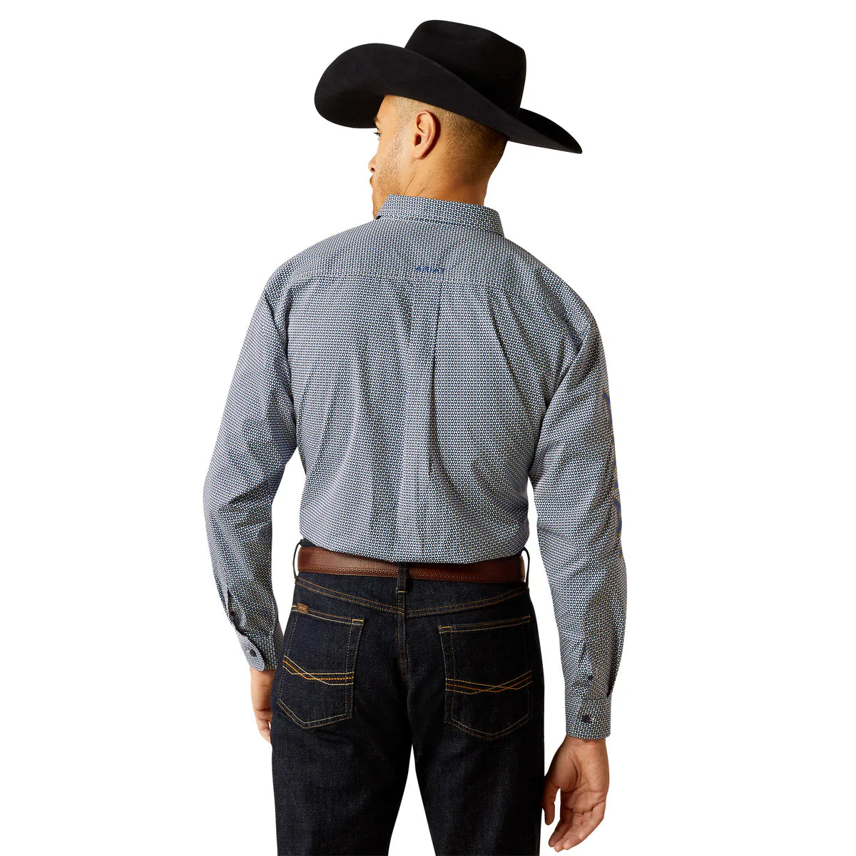 Ariat Men's Team Keenan Classic Fit Shirt - Blue/Navy Blue