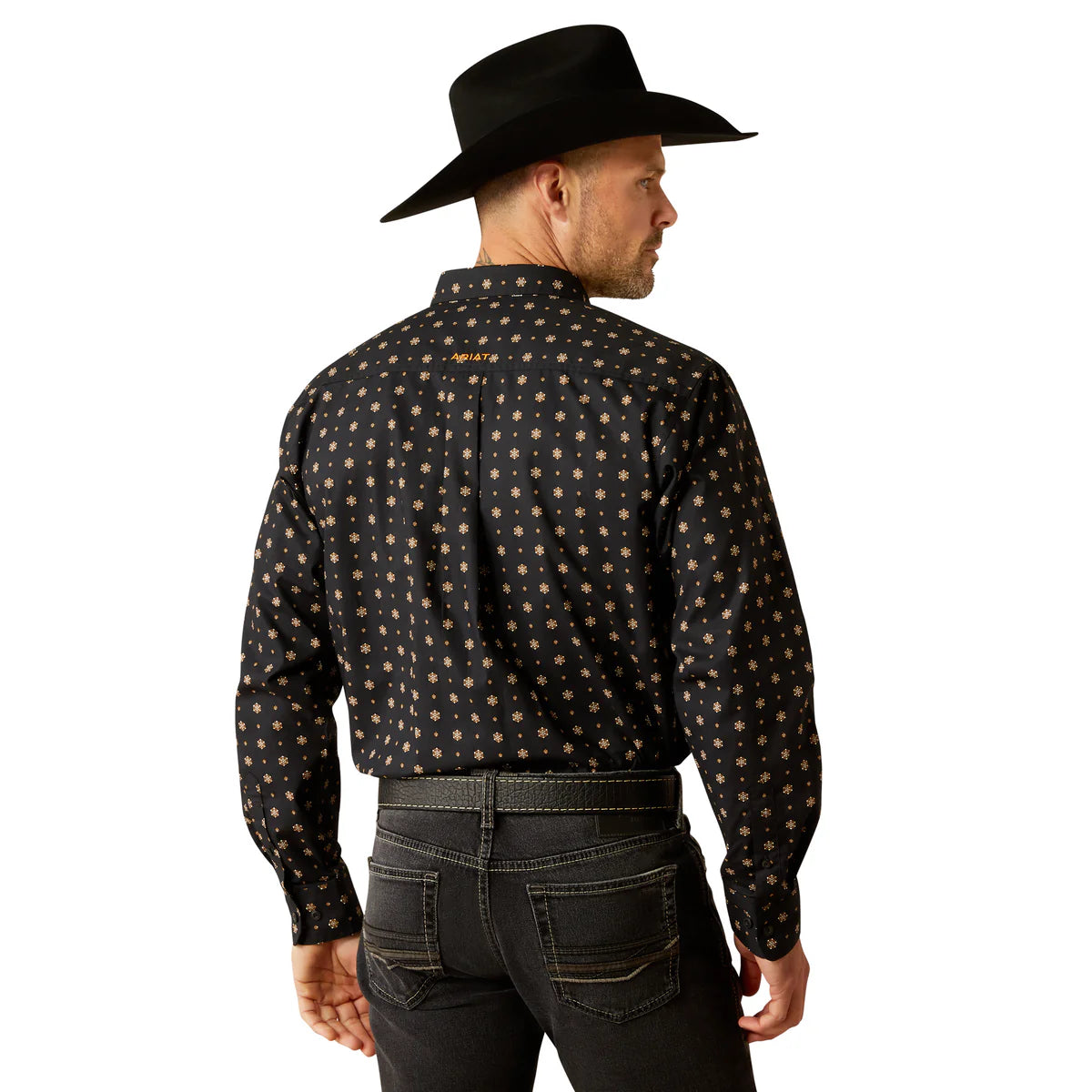 Ariat Men's Team Kelvin Classic Fit Shirt - Black/Dark Grey