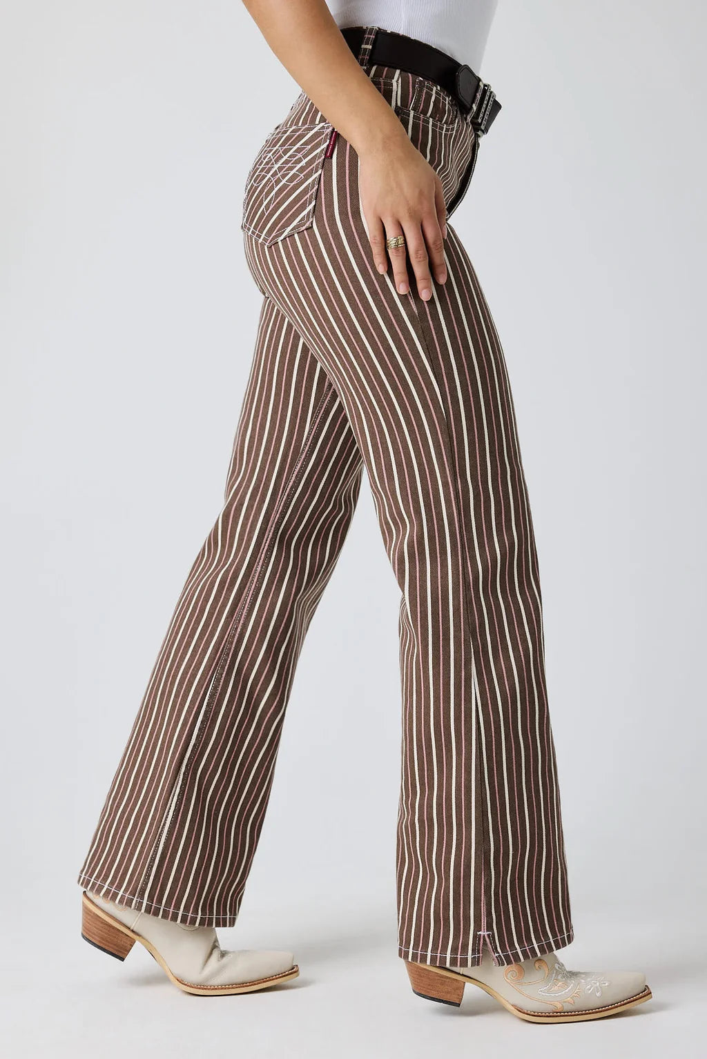 Ringers Western Tenika Women’s High Rise Striped Denim Jeans