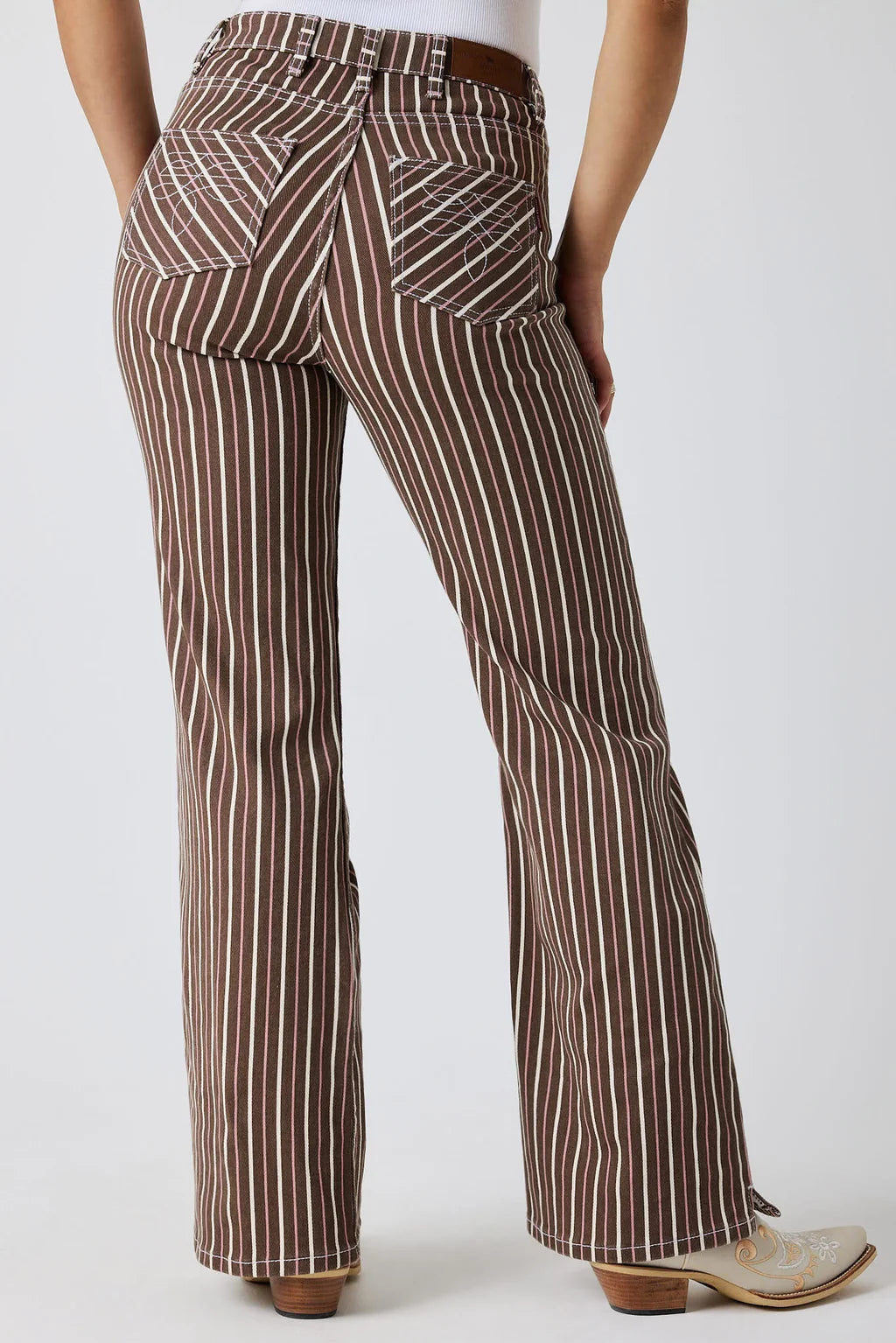 Ringers Western Tenika Women’s High Rise Striped Denim Jeans