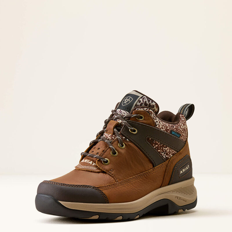 Ariat Women's Terrain Trek Waterproof Boot -  Natural Tan |Tan Mixed Animal Print